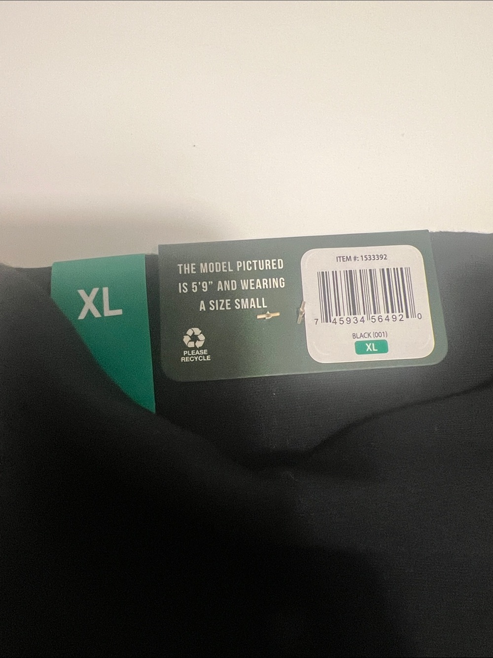 Orvis black cozy legging XL NWT - Picture 2 of 4